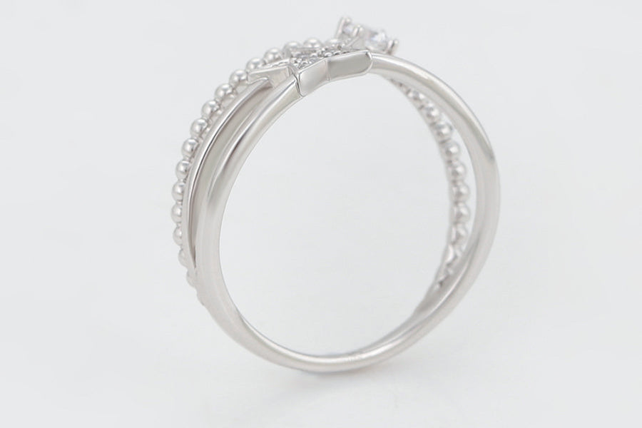 Lunar Grace Twin Band Ring